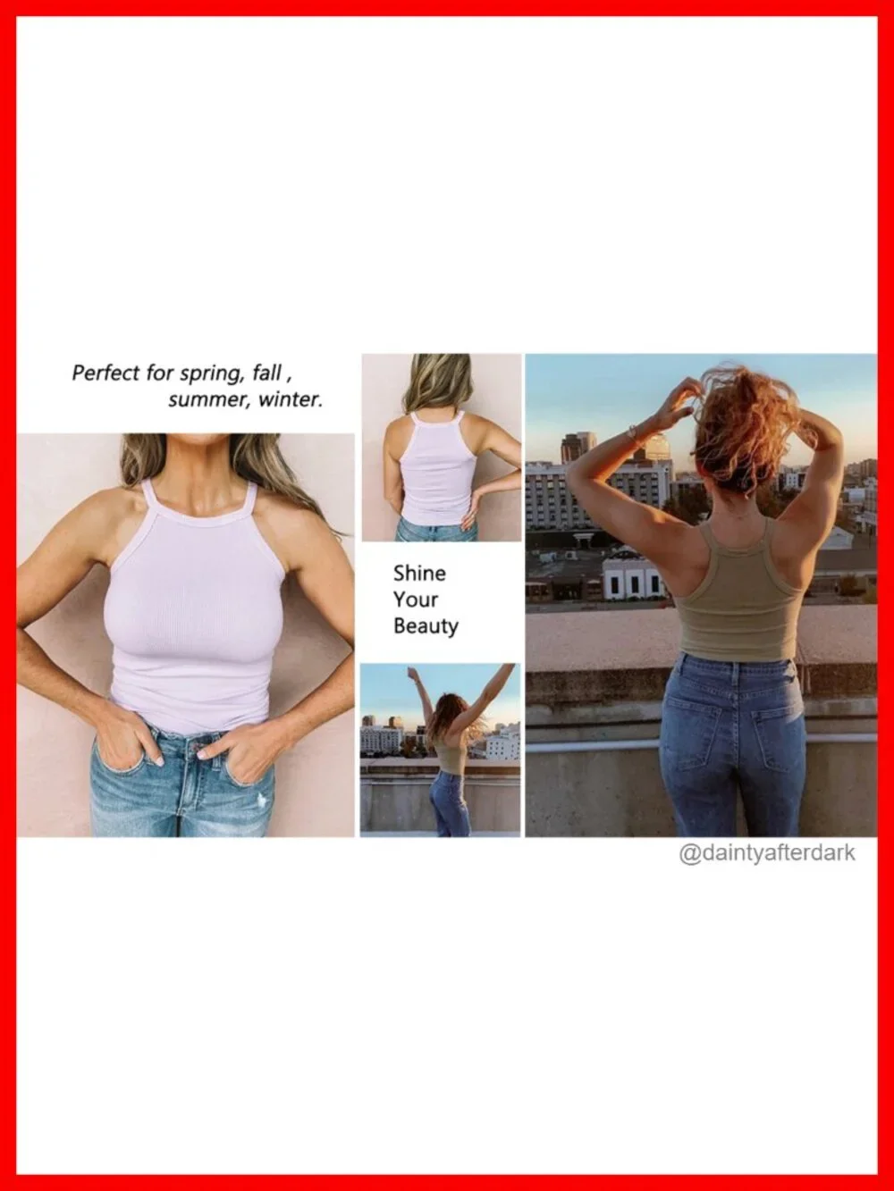 Women's Racerback Ribbed Tank Top with Built in Bra Yoga Top